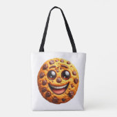 Glimlachend koekje. tote bag (Achterkant)