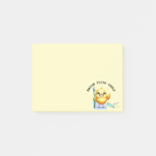 Glimlachend Kuiken met Tandheelkundig Slogan Post-it® Notes