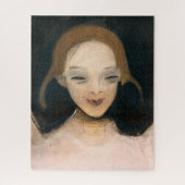 Glimlachend meisje, Helene Schierbeck Fine Art Legpuzzel (Verticaal)