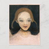 glimlachend meisje, Helene Schjerfbeck Briefkaart (Voorkant)