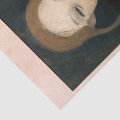 glimlachend meisje, Helene Schjerfbeck Tissuepapier (Detail)