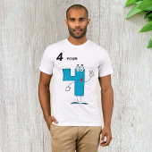Glimlachend Nummer 4 Mannen T-shirt