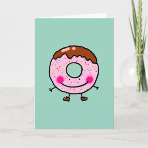 Glimlachend Ontwerp van Taartkaart Feestdagen Kaart