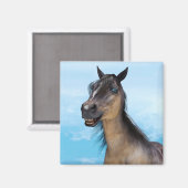 Glimlachend Paard Magneet (Voorkant / Achterkant)
