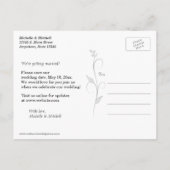 Glimlachend Paard Save the Date Briefkaarten (Achterkant)