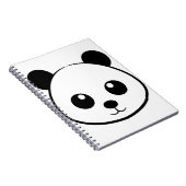 Glimlachend panda-gezicht notitieboek (Rechterzijde)