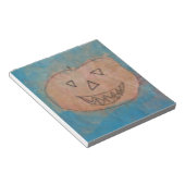 glimlachend pompoen, Halloween Kinder Art Waterver Notitieblok (Schuin)