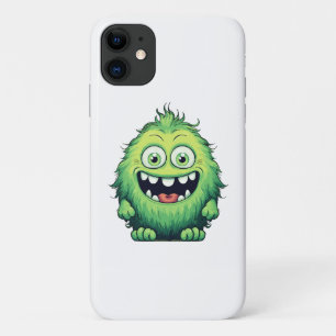 Glimlachend Schattig Groen Monster Cartoon Case-Mate iPhone Case