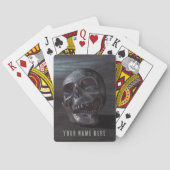 Glimlachend schedelontwerp pokerkaarten (Achterkant)