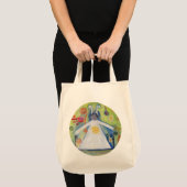 Glimlachend Schepsel Knuffel Zon Abstracte Kunst C Tote Bag (Voorkant (product))