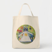 Glimlachend Schepsel Knuffel Zon Abstracte Kunst C Tote Bag (Voorkant)