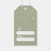 Glimlachend Snowman Christmas Gift Label Cadeaulabel (Achterkant)