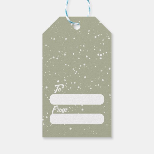Glimlachend Snowman Christmas Gift Label Cadeaulabel (Achterkant)