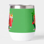 Glimlachend Watermeloen Karakter Genieten (Rechts)