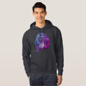 Glimlachende Aap Grinnikend Hoodie (Voorkant volledig)