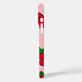 Glimlachende aardbei met roze wangen Case-Mate iPhone case (Achterkant / Links)