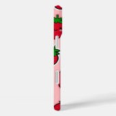 Glimlachende aardbei met roze wangen Case-Mate iPhone case (Achterkant / Rechts)