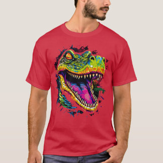 glimlachende alligator t-shirt