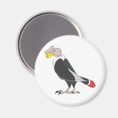 Glimlachende Andes Condor Bird Magneet (Voorkant / Achterkant)