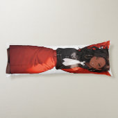 Glimlachende anime vrouw lichaamskussen (Achterkant)