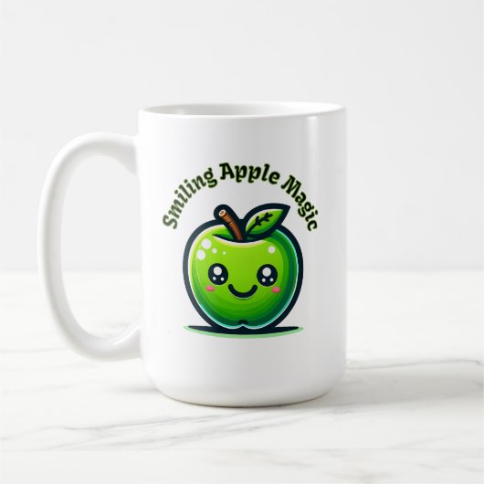 Glimlachende Apple Magic Koffiemok (Links)