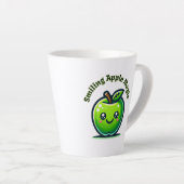 Glimlachende Apple Magic Latte Mok (Rechterhoek)