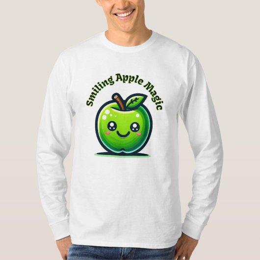 Glimlachende Apple Magic T-shirt (Voorkant)