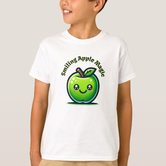 Glimlachende Apple Magic T-shirt (Voorkant)