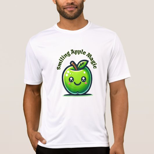 Glimlachende Apple Magic T-shirt (Voorkant)