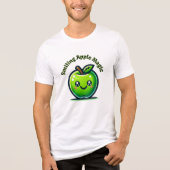 Glimlachende Apple Magic Tri-Blend Shirt (Voorkant)
