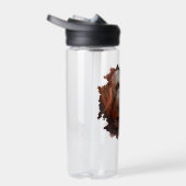 Glimlachende Baby Orangutan in moeders armen Waterfles (Rechts)