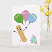 Glimlachende bandaid krijgt goede kaart (Gele Bloem)