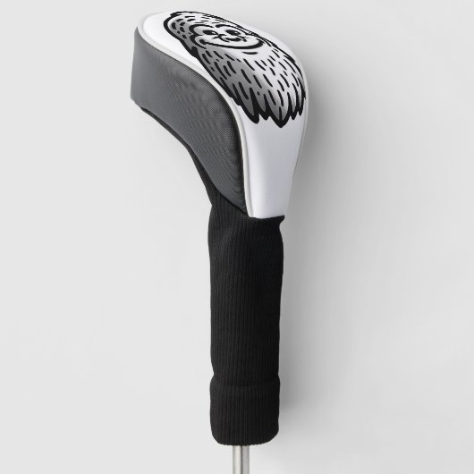 Glimlachende Bigfoot - Sasquatch Sighting Golfheadcover (Schuin)