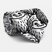 Glimlachende Bigfoot - Sasquatch Sighting Stropdas (Opgerold)