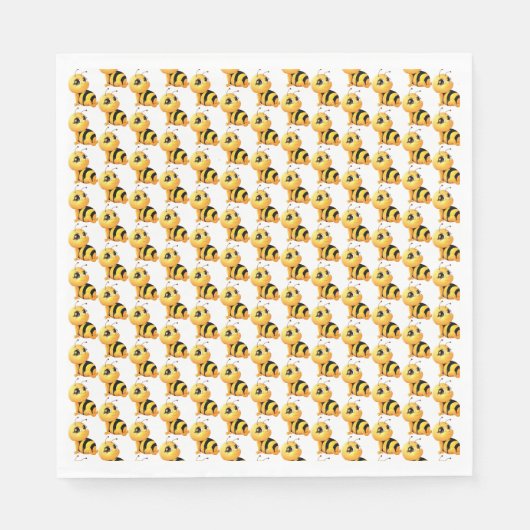 Glimlachende bij Baby shower Papier servet (Voorkant)