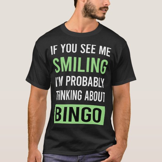 Glimlachende bingo t-shirt (Voorkant)