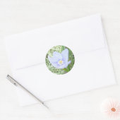 Glimlachende Blauwe Wildflower Stickers (Envelop)