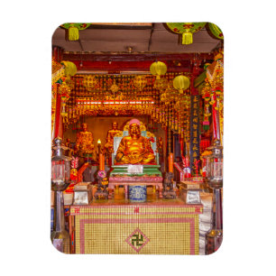 Glimlachende Boeddha in de Chinese tempel, Bangkok Magneet