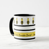 Glimlachende Bumble Bee Mok (Voorkant links)