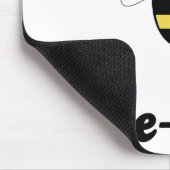 Glimlachende Bumble Bee-utiful Mousepad Muismat (Hoek)