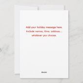 Glimlachende Bunnies Kerst Custom Holiday Kaart (Achterkant)