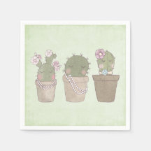 Glimlachende Cactus Trio Waterverf Ontwerp