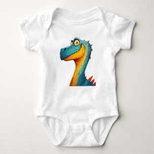 Glimlachende Cartoon Dinosaur – Leuk Dino T-shirt 