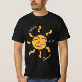 Glimlachende Cartoon Zonneschijn T-shirt (Voorkant)