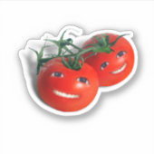 Glimlachende cherrytomaten sticker (Voorkant)