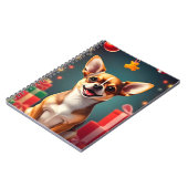 Glimlachende Chihuahua-hond Notitieboek (Linkerzijde)