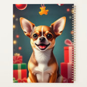 Glimlachende Chihuahua-hond Planner (Achterkant)