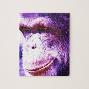 glimlachende chimpansee legpuzzel