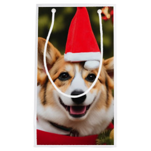 Glimlachende Corgi kerstpret Klein Cadeauzakje