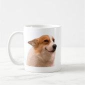 Glimlachende Corgi Meme Mok Dubbelzijdig (Links)